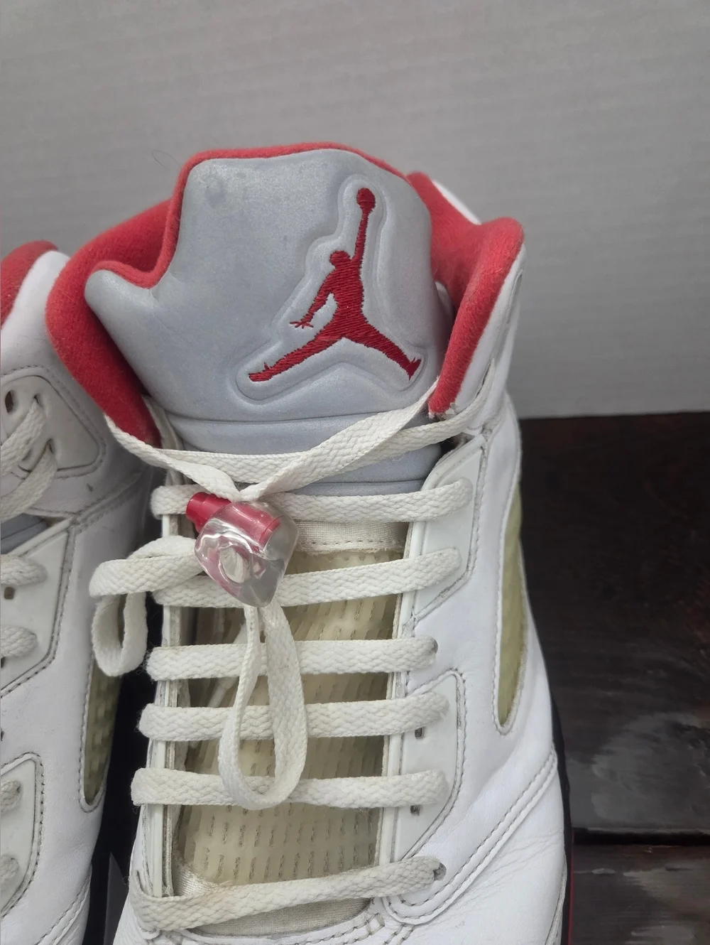 Nike Air Jordan Retro 5 Fire Red Basketball Sneakers In Size 14